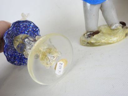 MURANO: Valet. Blown glass subject. Label...