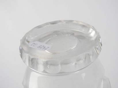 DAUM - NANCY : Vase with flared neck in cut...