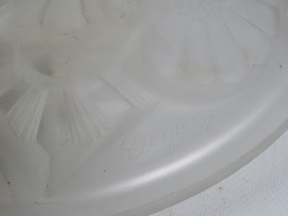 DEGUE : Ceiling lamp in pressed molded glass...