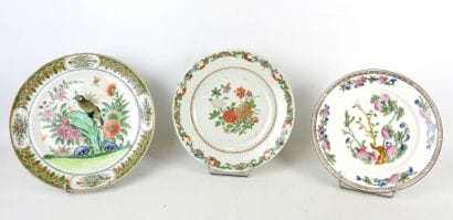 COMPAGNIE DES INDES: Porcelain plate with...