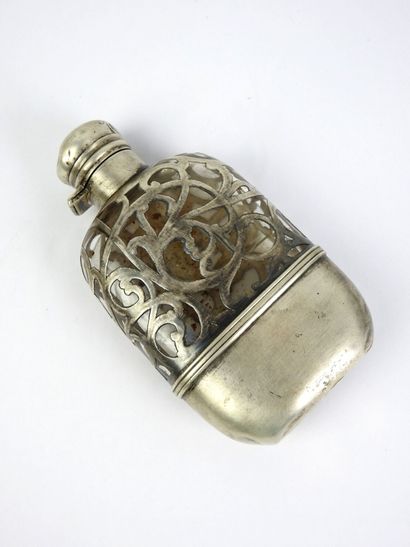 English sterling silver and glass FLACON...