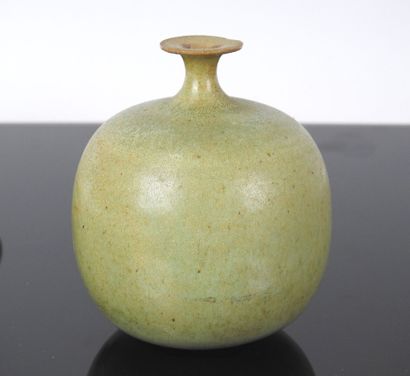 FIVE VASES and ONE CUP in stoneware. It includes...