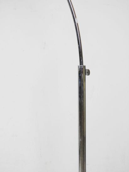 LAMPADAIRE Chrome-plated metal arch, marble...