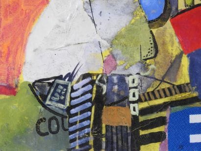 COLLAGE. Mixed media. 21 x 14.5 cm. 
Provenance:...