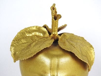 Claude LALANNE (1925-2019)
Apple mouth. 
Gilt...