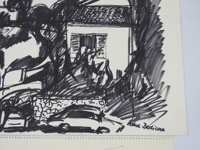 Irena DEDICOVA (1932-1987). Landscape with...