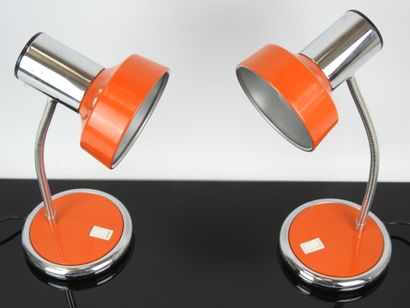 TARGETTI SANKEY - Italy: Pair of chrome and...