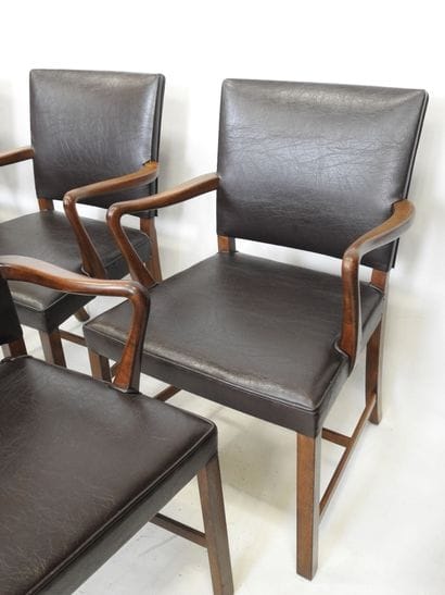 Ole WANSCHER (1903-1985)
Six rosewood armchairs,...