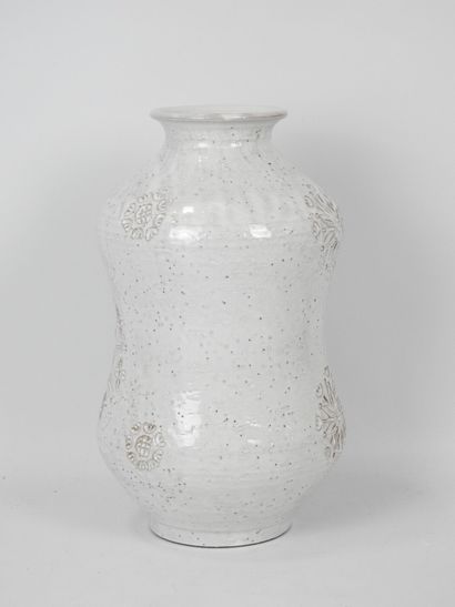 Aldo LONDI for Bitossi: Large white ceramic...