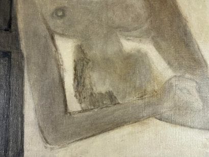 Geneviève ASSE (1923-2021): 
Nude with raised...