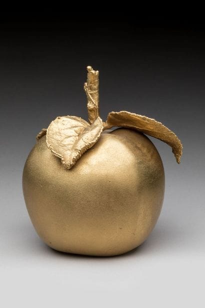 Claude LALANNE (1925-2019)
Apple mouth. 
Gilt...