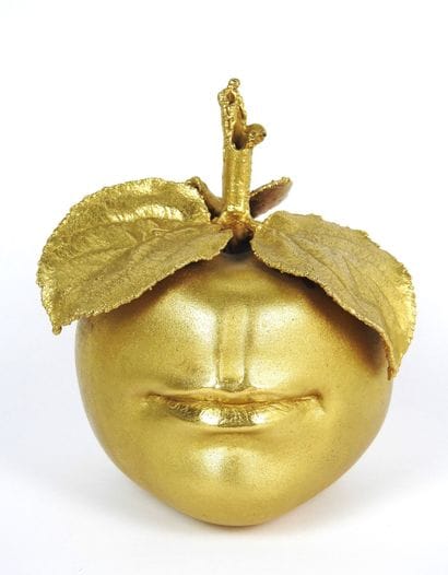 Claude LALANNE (1925-2019)
Apple mouth. 
Gilt...