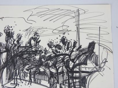 Irena DEDICOVA (1932-1987). Alley of trees...