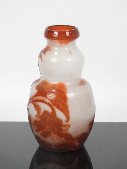 Émile GALLÉ (1846-1904): Double gourd vase...