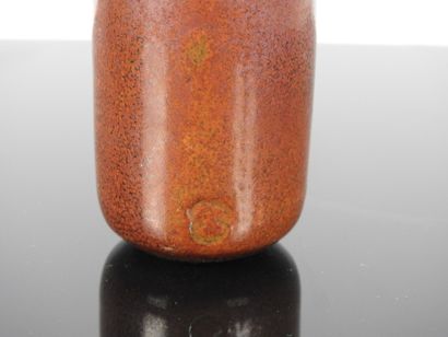 FIVE VASES and ONE CUP in stoneware. It includes...