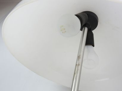 RAAK: Mushroom lamp in chromed metal, white...