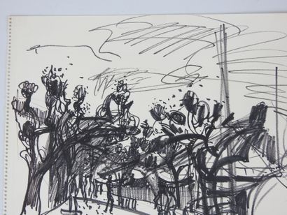 Irena DEDICOVA (1932-1987). Alley of trees...