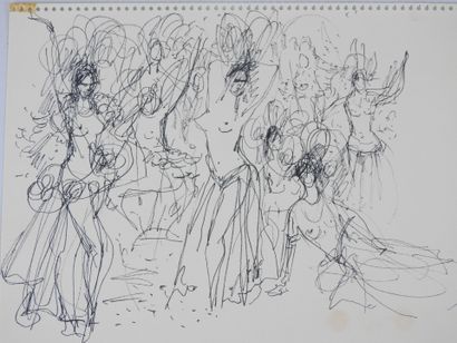 Irena DEDICOVA (1932-1987). Dancers & boats...
