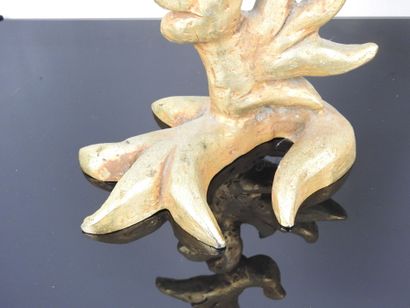 Georges MATHIAS(20th): Pair of gilded cast-aluminum...