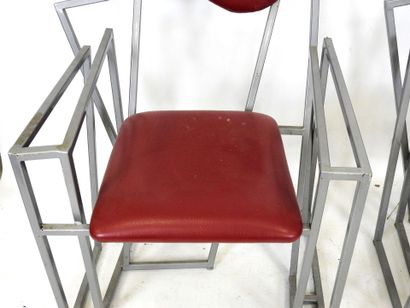 Pair of unstructured dining room CHAIRS in...