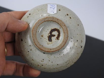 FIVE VASES and ONE CUP in stoneware. It includes...