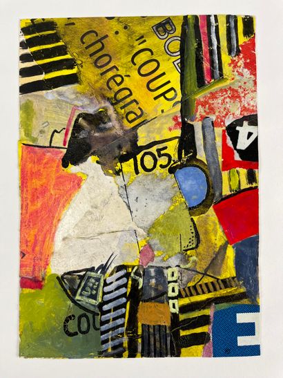 COLLAGE. Mixed media. 21 x 14.5 cm. 
Provenance:...