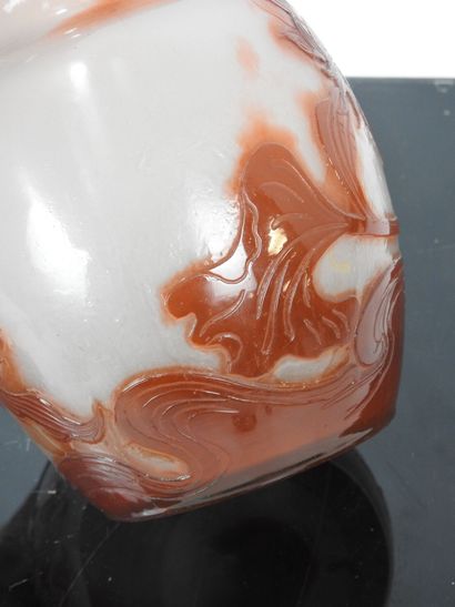 Émile GALLÉ (1846-1904): Double gourd vase...