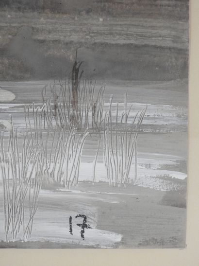 Jean Gilles BADAIRE (1951-2024) : Landscape....
