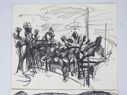 Irena DEDICOVA (1932-1987). Alley of trees...