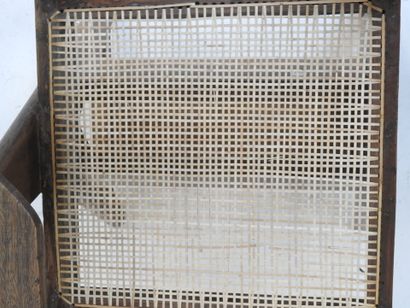 Pierre JEANNERET (1896-1967) 
Teak and wickerwork...