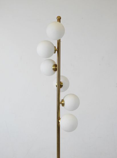 STILNOVO (in the style): Metal floor lamp...