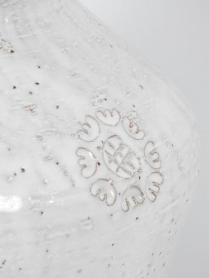 Aldo LONDI for Bitossi: Large white ceramic...
