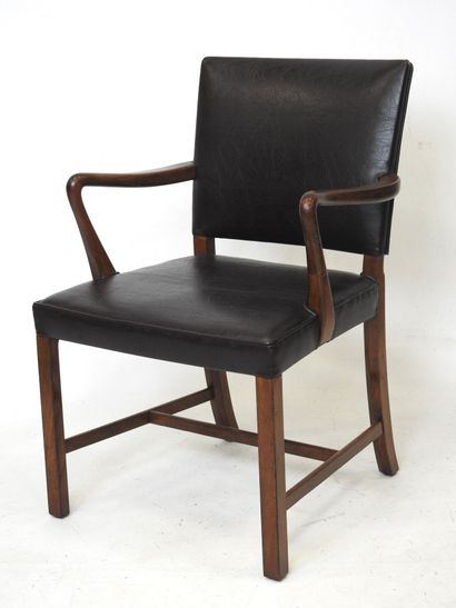 Ole WANSCHER (1903-1985)
Six rosewood armchairs,...