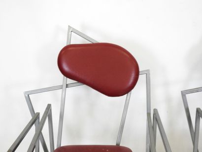 Pair of unstructured dining room CHAIRS in...