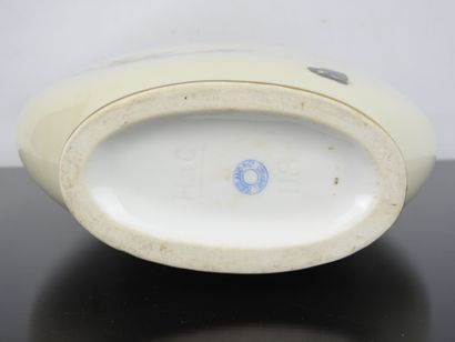 HAVILAND & Co: Porcelain flat vase, with...