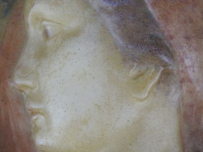 Jean CROS (1884-1932). Virgin in profile....