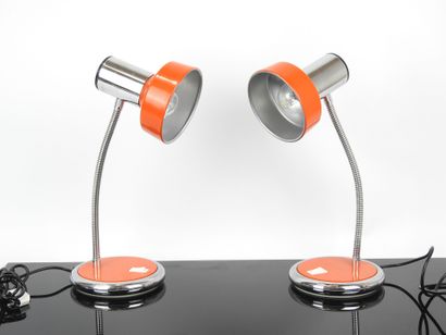 TARGETTI SANKEY - Italy: Pair of chrome and...