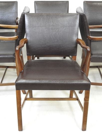 Ole WANSCHER (1903-1985)
Six rosewood armchairs,...