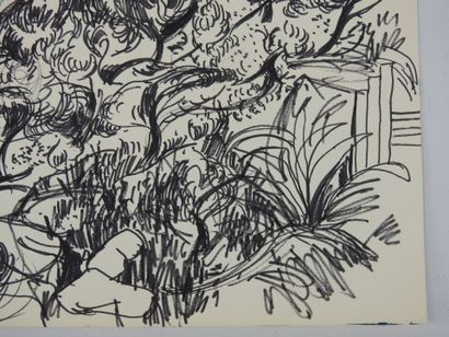 Irena DEDICOVA (1932-1987). Landscape with...