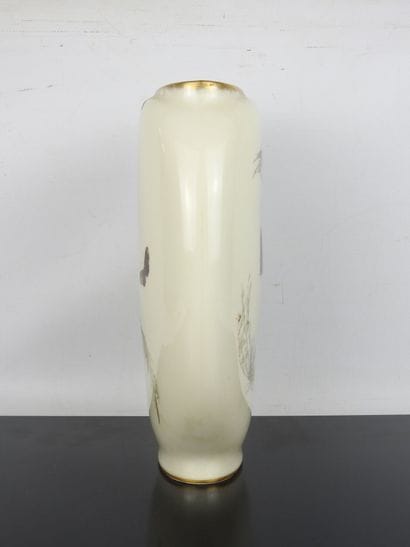 HAVILAND & Co: Porcelain flat vase, with...