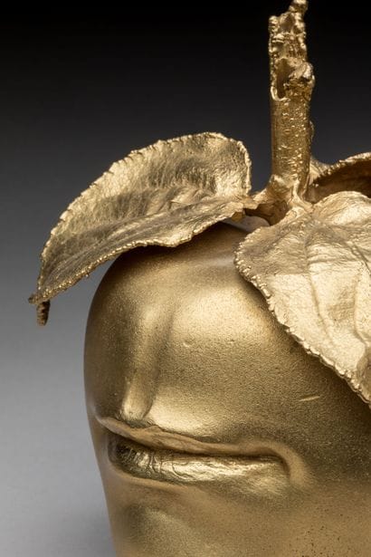 Claude LALANNE (1925-2019)
Apple mouth. 
Gilt...