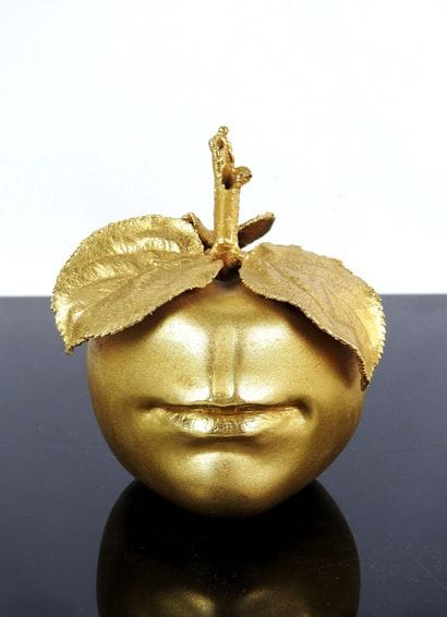 Claude LALANNE (1925-2019)
Apple mouth. 
Gilt...