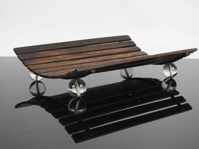 CORBEIL made of 11 pallissander slats resting...