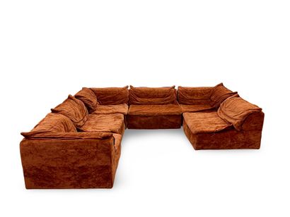 LIGNE ROSET : Brick velvet corner sofa 6...
