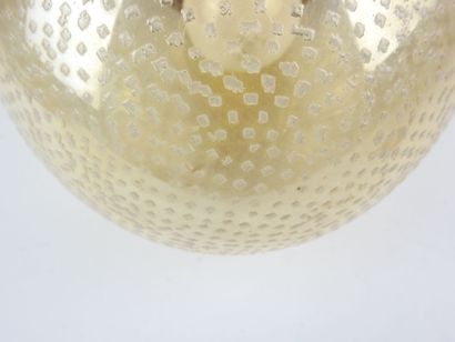 LIMBURG: Pear-shaped glass pendant. German...