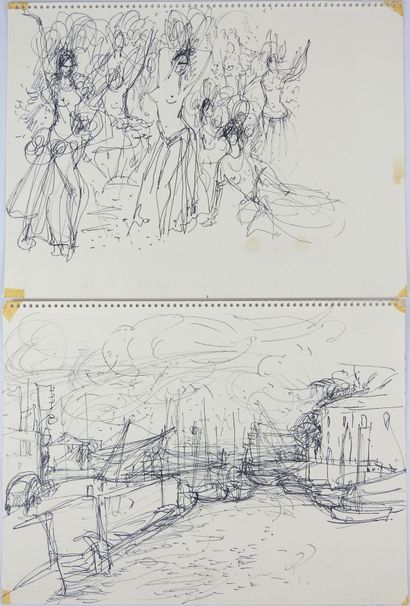Irena DEDICOVA (1932-1987). Dancers & boats...