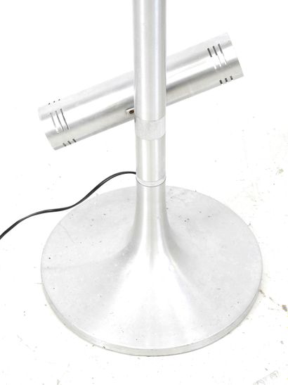 LAMPADAIRE in brushed aluminum with five...
