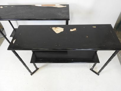 Jacques GRANGE CREATION: Pair of two-top...
