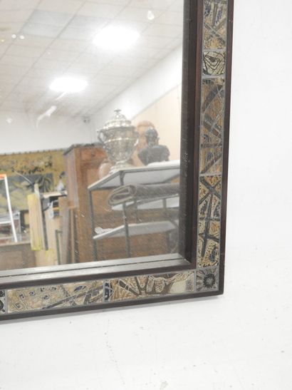 DENMARK: Rectangular teak-framed mirror with...