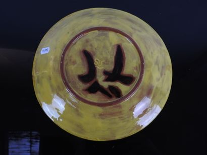 Jean LURCAT (1892-1966): Ceramic plate with...